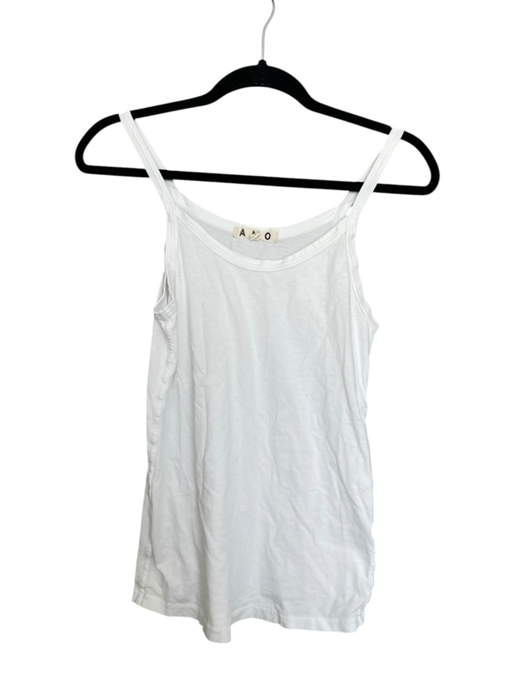 AMO White Cotton Camisole Tank Top